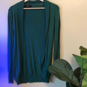 Emerald Green Open Cardigan